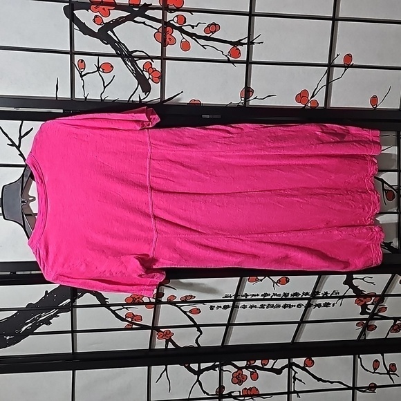 Eileen Fisher Pink V Neck‎ Jersey Pullover Dress Size Small - Picture 5 of 5